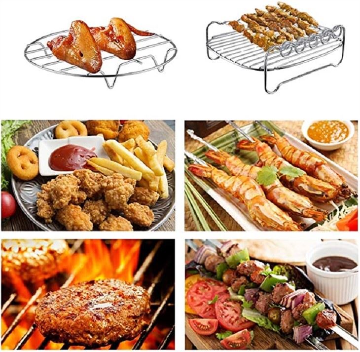 Hava Fritözü İçin Paslanmaz Çelik Pişirme Rafı